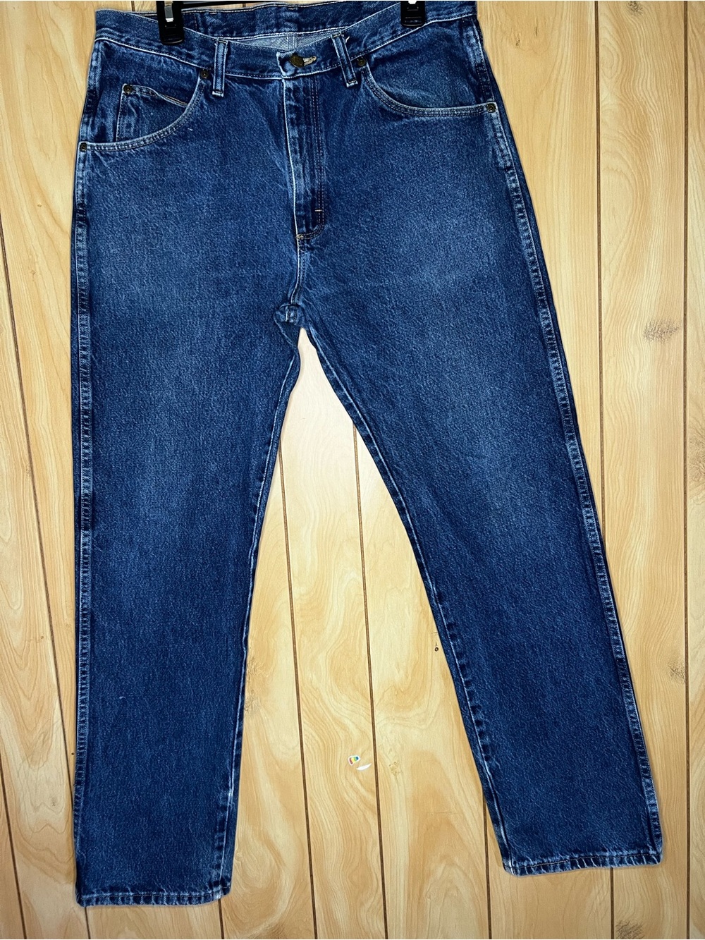 Wrangler Men's Deep Indigo Relaxed Jeans #2